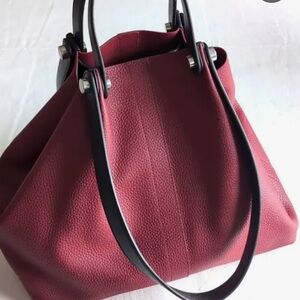 All Saints Allington Tote - Deep Red